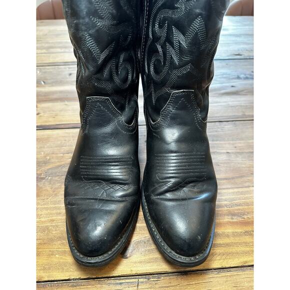 Cody James Men\'s Cowboy Boots Black Leather Size 9EE CJ4240 R Toe Oil Resistant main image 5